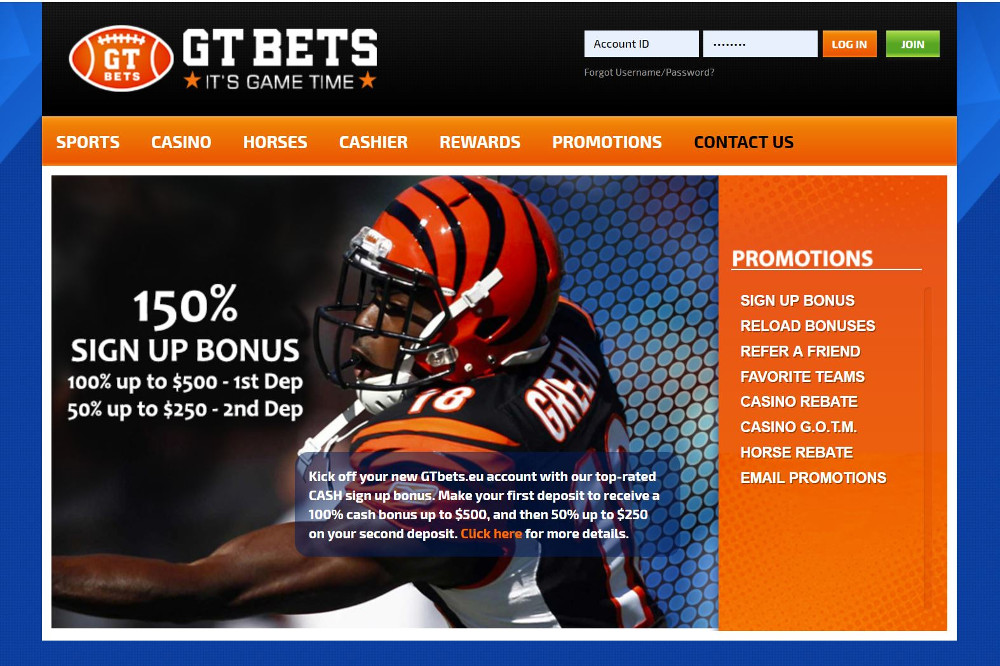 gtbets sportsbook promotion bonuses